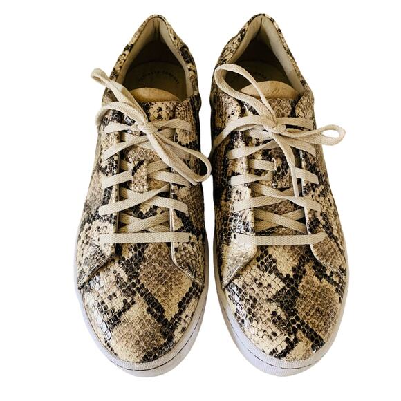 clarks snakeskin sneakers